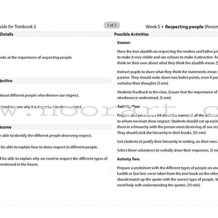 Safar Teacher's Guide for Islamic Studies: Level 3