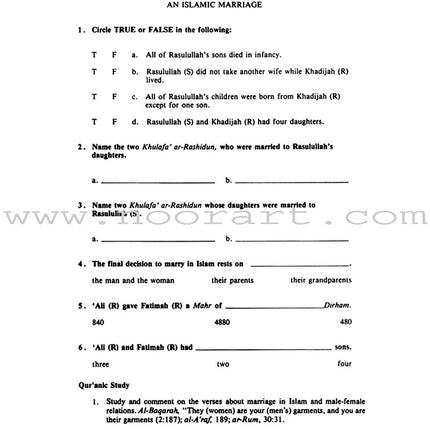 The Messenger of Allah Workbook: Volume 2 (Madinah Period)