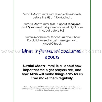 A Child's Tafseer Series: Book 5 (Suratul-Moozzummil) سورة المزمل