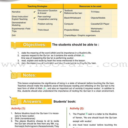 ICO Islamic Studies Teacher's Manual: Grade 3 (Light Edition)
