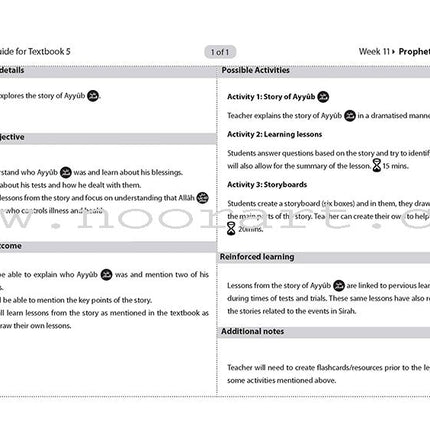 Safar Teacher's Guide for Islamic Studies: Level 5