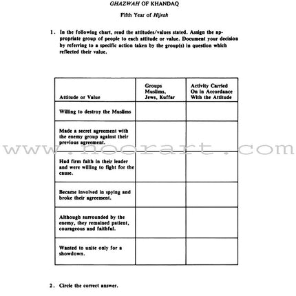 The Messenger of Allah Workbook: Volume 2 (Madinah Period)