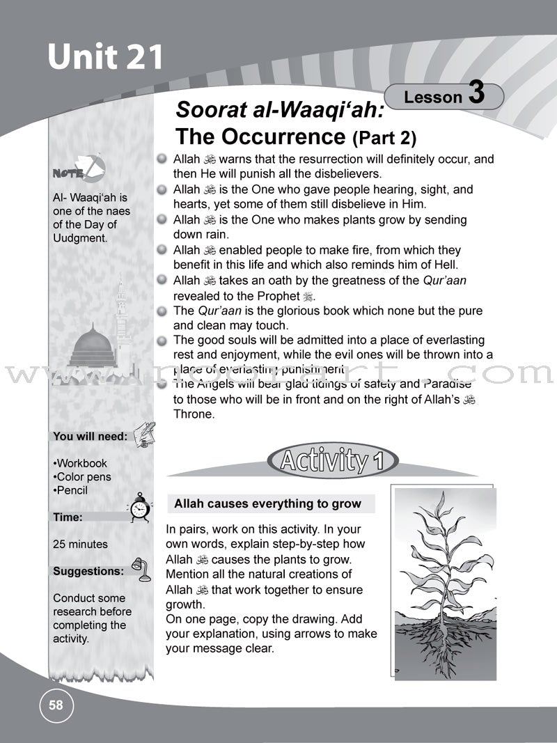 ICO Islamic Studies Workbook: Grade 6, Part 2