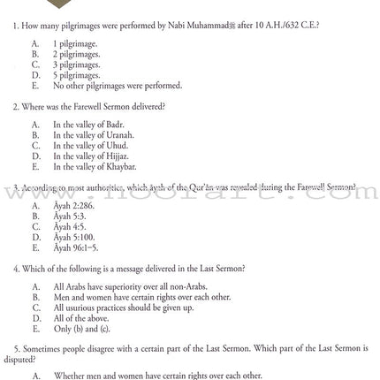 Weekend Learning Islamic Studies Workbook: Level 8 (Revised and Enlarged Edition)
