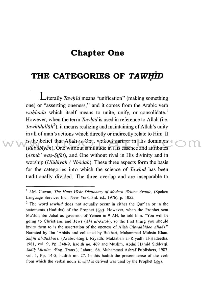 The Fundamentals of Tawheed (Islamic Monotheism, Paperback)