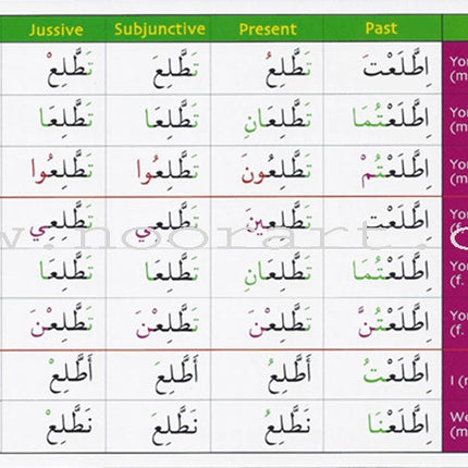 Gateway to Arabic Verb Conjugation Flashcards - Set Three: Verb Forms Seven to Thirteen