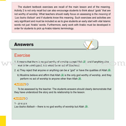 ICO Islamic Studies Teacher's Manual: Grade 2, Part 1