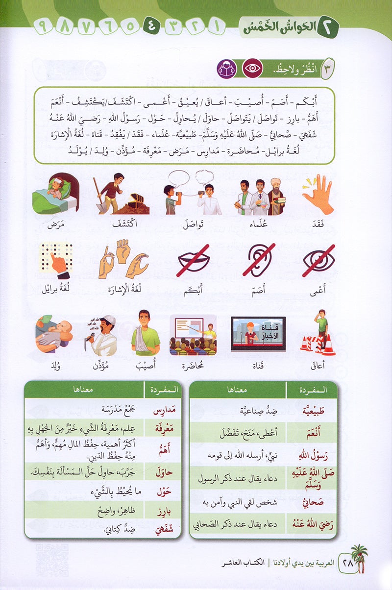 Arabic in Our Children's Hands Textbook: Level 10 العربية بين يدي أولادنا