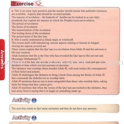 ICO Islamic Studies Teacher's Manual: Grade 7, Part 1