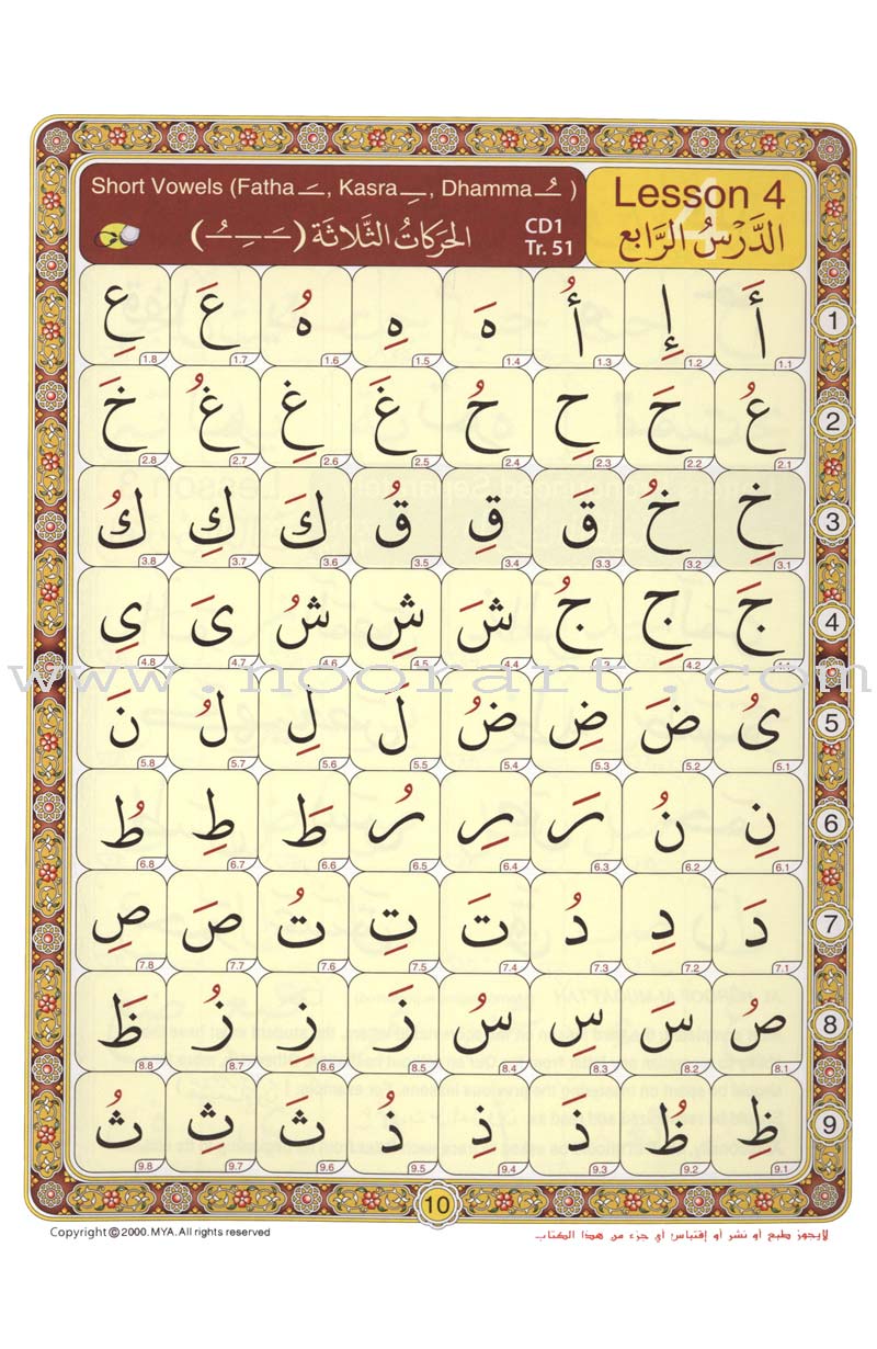 Noorani Qa'idah: Master Reading the Qur'an (Arabic & English, Size (5.5" x 8.5")) القواعد النورانية