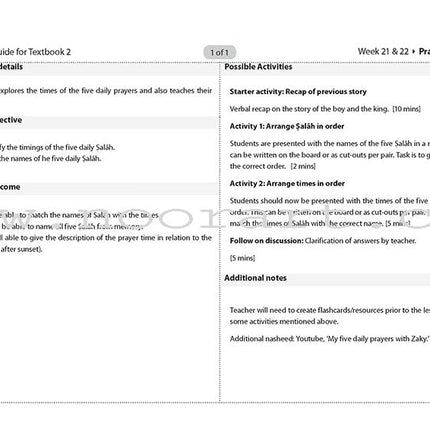 Safar Teacher's Guide for Islamic Studies: Level 2