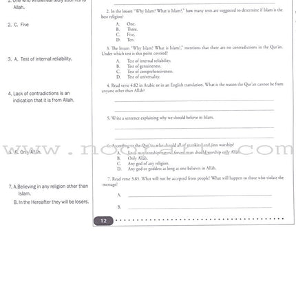 Weekend Learning Islamic Studies: Teacher Guide Level 7 (With USB)