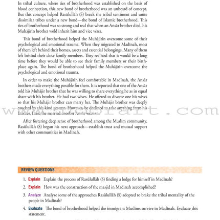 Life of Rasulullah (Madinah Period)