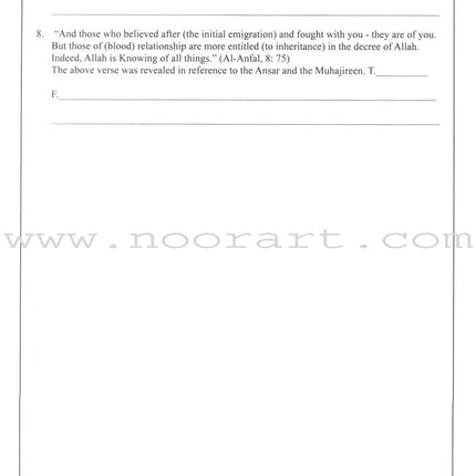 Living Islam Worksheets - Prophet of Mercy: Part 3 (10th Grade)