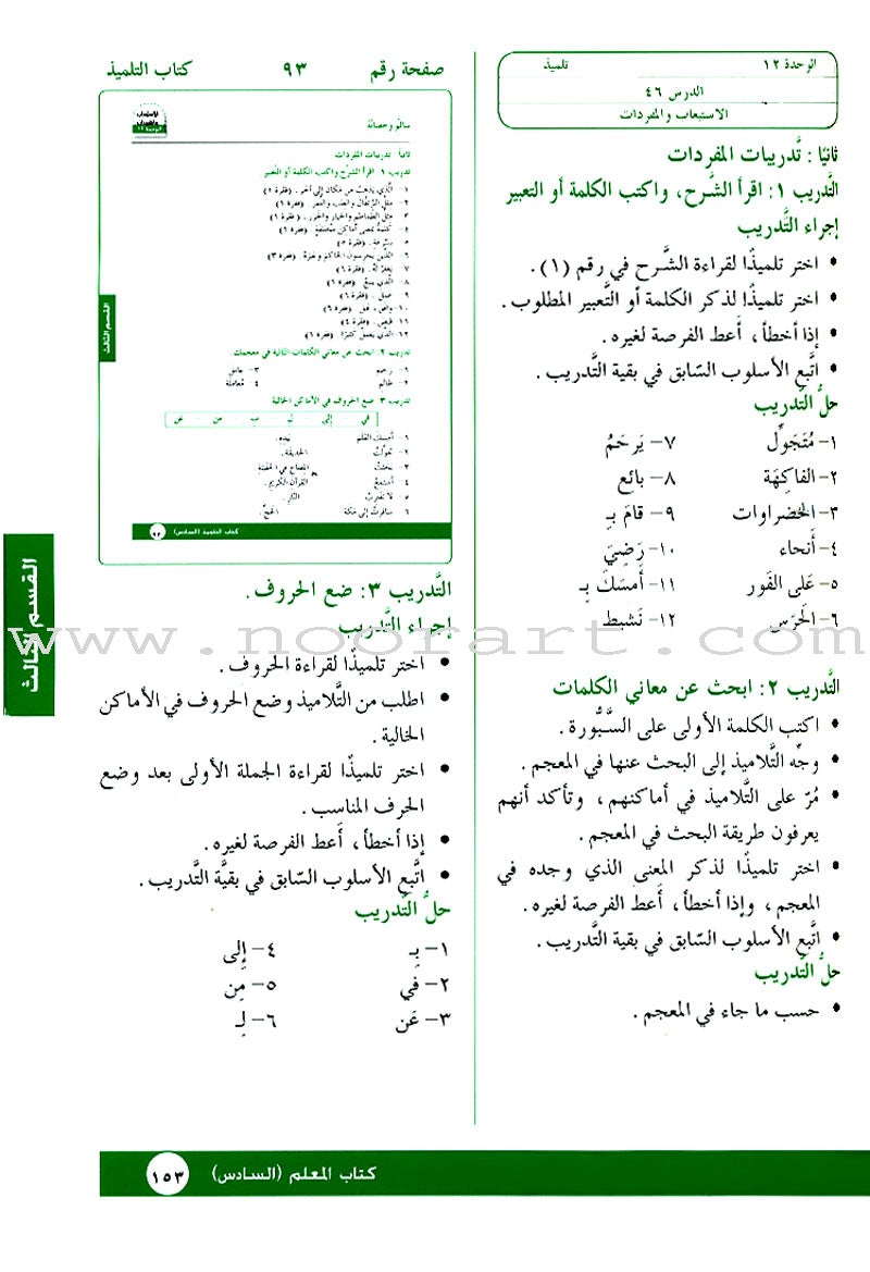 I Love Arabic Teacher Book: Level 6 (With Data CD)