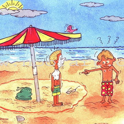 Grammar in Stories - Sun (Solar) Letters: On the Beach على الشاطئ