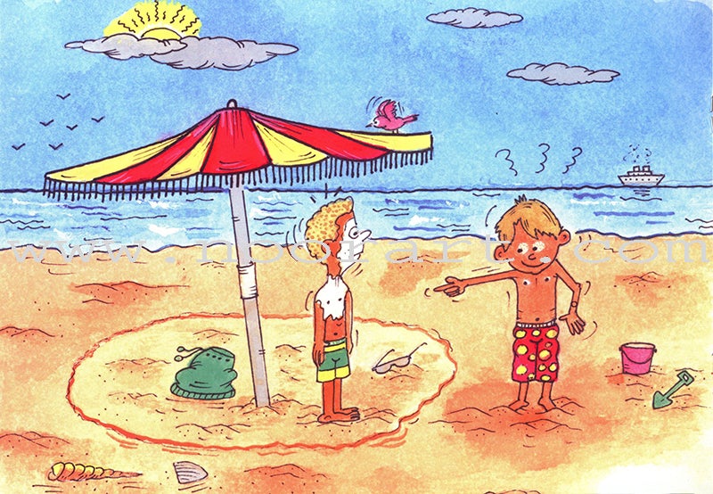 Grammar in Stories - Sun (Solar) Letters: On the Beach