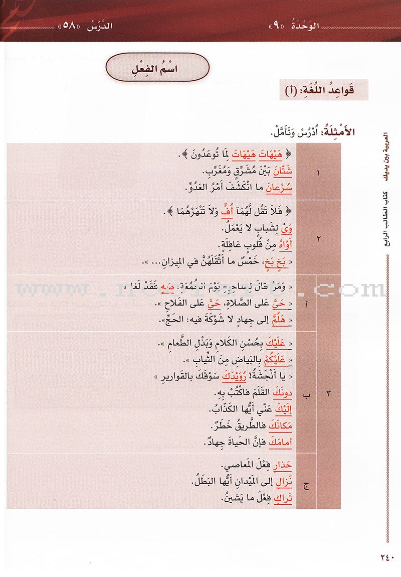 Arabic Between Your Hands Textbook: Level 4, Part 2 (with MP3 CD)